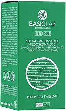 Serum zmniejszające niedoskonałości z 5% niacynamidem, 5% prebiotykiem i filtratem wody ryżowej - BasicLab Dermocosmetics Esteticus — Zdjęcie N7