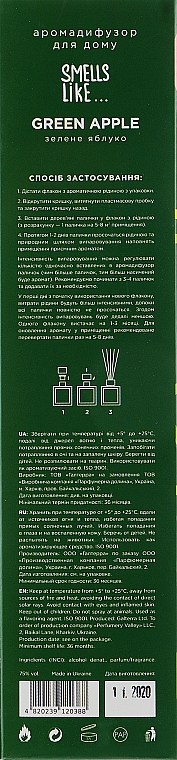Dyfuzor zapachowy Zielone Jabłuszko - Esse Smells Like Green Apple — Zdjęcie N5