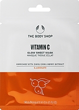 Maska w płachcie, Witamina C - The Body Shop Vitamin C Glow Sheet Mask — Zdjęcie N1