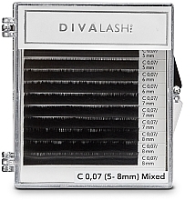 Kup Rzęsy do przedłużania C 0,07 (5-8mm), 10 linii - Divalashpro
