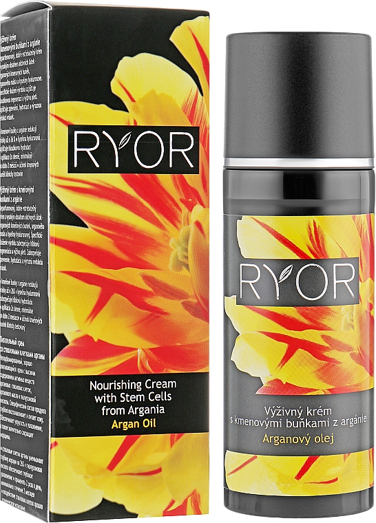 Odżywczy krem do twarzy z olejem arganowym - Ryor Argan Oil Nourishing Cream With Argania Stem Cells — Zdjęcie N1