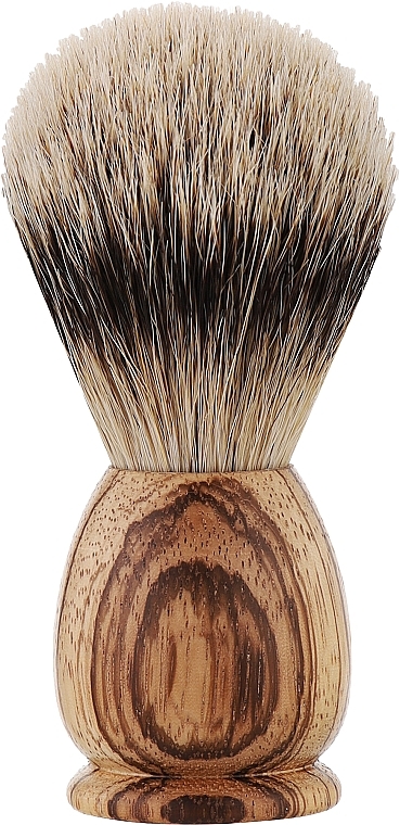 Pędzel do golenia, mały - Acca Kappa Apollo Zebrawood Shaving Brush — Zdjęcie N1