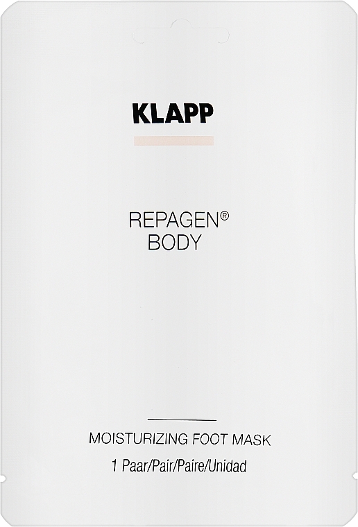 Nawilżająca maska do stóp - Klapp Repagen Body Moisturizing Foot Mask (próbka) — Zdjęcie N3