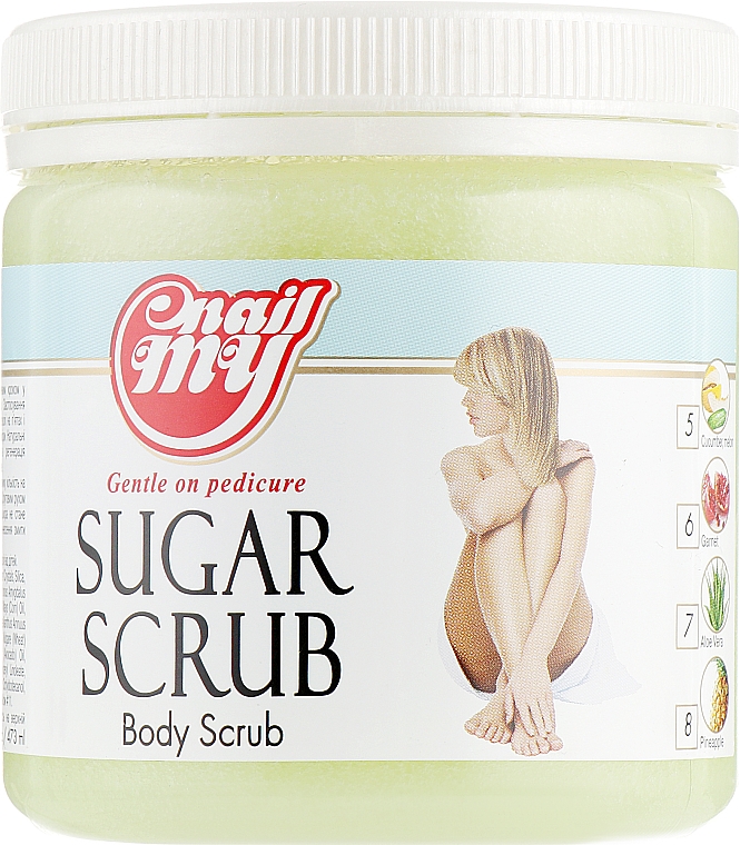 Cukrowy peeling do ciała i nóg Melon i ogórek - My Nail Sugar Scrub — Zdjęcie N1