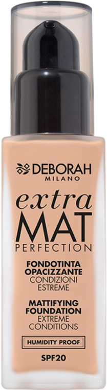 Matujący podkład do twarzy - Deborah Extra Mat Perfection SPF 20 — Zdjęcie N1