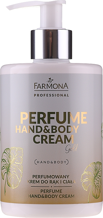 Perfumowany krem do rąk i ciała - Farmona Professional Perfume Hand&Body Cream Gold — Zdjęcie N3
