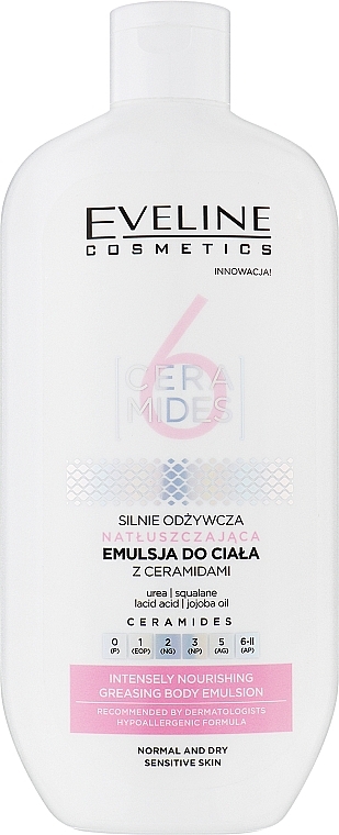 Emulsja do ciała - Eveline Cosmetics 6 Ceramides Intensely Nourishing Body Emulsion — Zdjęcie N1