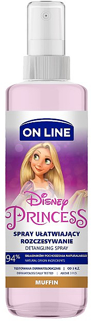 Spray ułatwiający rozczesywanie włosów, muffinka - On Line Disney Princess Muffin Spray — Zdjęcie N1