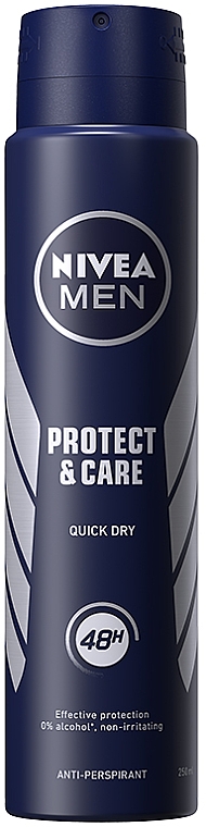 Dezodorant w sprayu dla mężczyzn - NIVEA MEN Protect And Care Antiperspirant Spray  — Zdjęcie N1