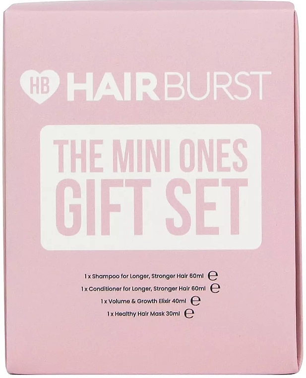 Zestaw na porost i wzmocnienie włosów - Hairburst The Mini Ones Gift Set (shm/60ml + cond/60ml + spr/40ml + mask/30ml)  — Zdjęcie N2