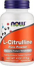 Suplement diety L-cytrulina w proszku - Now Foods L-Citrulline Pure Powder — Zdjęcie N1