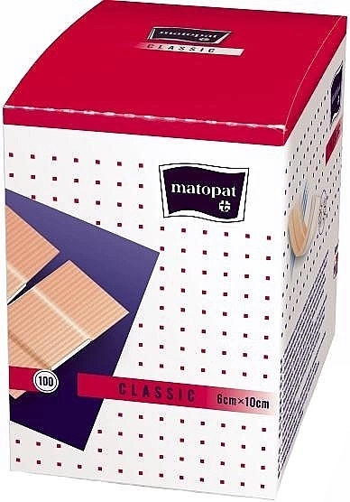 Plaster medyczny Matopat Classic, 6 cm x 10 cm - Matopat — Zdjęcie N1