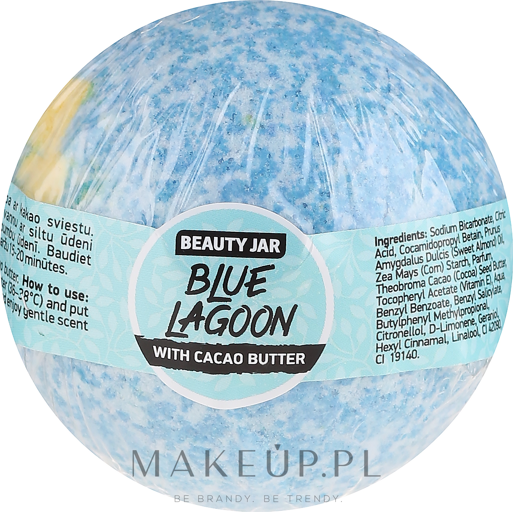 Musująca kula do kąpieli z masłem kakaowym - Beauty Jar Blue Lagoon — Zdjęcie 150 g
