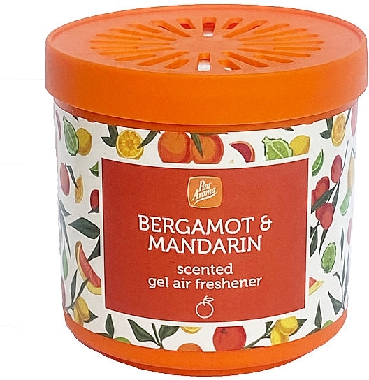 Odświeżacz powietrza w żelu Bergamotka i mandarynka - Pan Aroma Bergamot & Mandarin Scented Gel Air Freshener — Zdjęcie N1