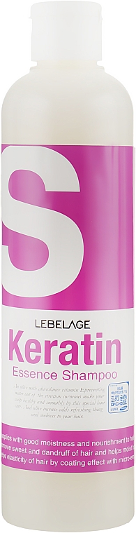 Keratynowy szampon do włosów - Lebelage Keratin Essence Shampoo — Zdjęcie N1