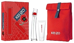 Kenzo Flower By Kenzo - Zestaw (edp 50 ml + b/lot 75 ml + pouch 1 pcs) — Zdjęcie N1