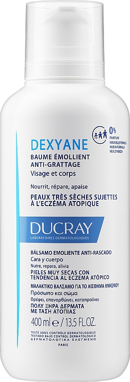 Balsam-emolient do skóry suchej i atopowej - Ducray Dexyane Baume Emolliente Anti-Grattage — Zdjęcie N1