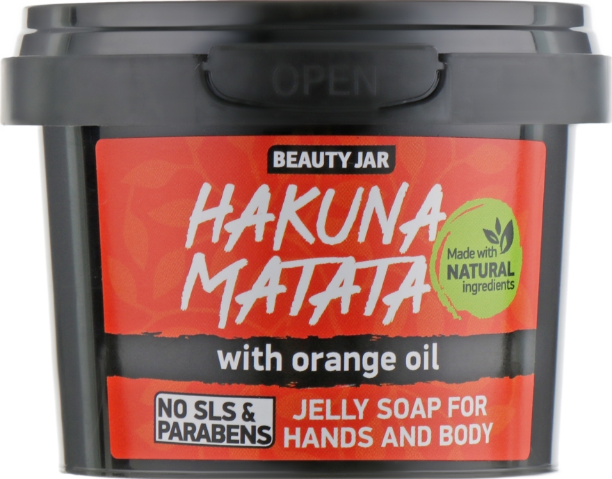 Żelowe mydło do rąk i ciała z olejkiem pomarańczowym - Beauty Jar Hakuna Matata Jelly Soap For Hands And Body — Zdjęcie N1