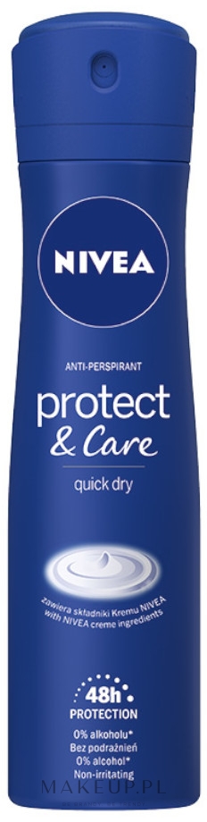 Antyperspirant w sprayu - NIVEA Protect & Care Antyperspirant — Zdjęcie 150 ml