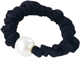 Gumka do włosów z perłą, czarna - Lolita Accessories — Zdjęcie N1