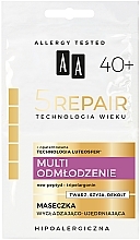 Kup PRZECENA! Wygładzająca maseczka ujędrniająca do twarzy, szyi i dekoltu - AA Age Technology 5 Repair 40+ *