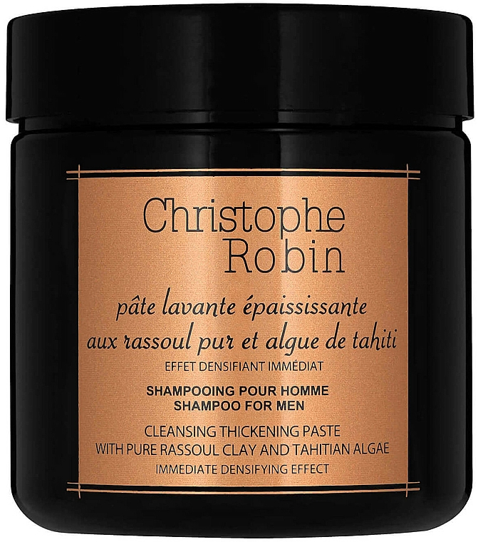 Szampon w formie glinki do włosów cienkich i przerzedzonych - Christophe Robin Cleansing Thickening Paste With Tahitian Algae — Zdjęcie N2