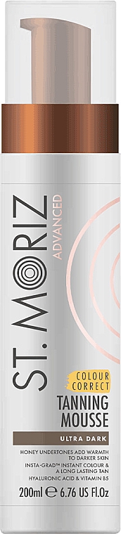 Pianka samoopalajaca, ultraciemna - St.Moriz Advanced Colour Correcting Tanning Mousse Ultra Dark — Zdjęcie N1