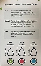 Kubeczek menstruacyjny, średni, niebieski szafir - Menskopp Intimate Care Normal — Zdjęcie N2