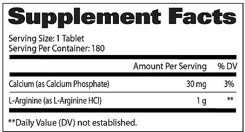 Suplement diety w tabletkach L-Arginina - GAT Sport L-Arginine — Zdjęcie N2