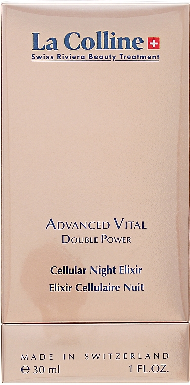 Eliksir o podwójnym działaniu - La Colline Cellular Advanced Vital Cellular Night Elixir — Zdjęcie N1