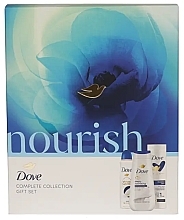 Zestaw - Dove Nourish Complete Colection Gift Set (sh/gel/225ml + deo/150ml + b/milk/250ml) — Zdjęcie N1