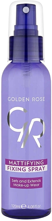 Matujący spray utrwalający makijaż - Golden Rose Mattifying Fixing Spray — Zdjęcie N1