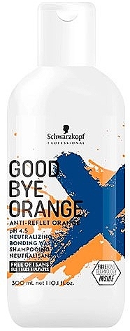 Szampon do włosów neutralizujący pomarańczowe i czerwone odcienie - Schwarzkopf Professional Goodbye Orange Shampoo