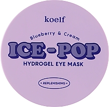 Kup Hydrożelowe płatki pod oczy z jagodami i kremem - Petitfee & Koelf Blueberry & Cream Ice-Pop Hydrogel Eye Mask