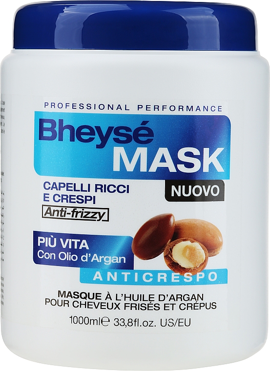 Maska do włosów z olejem arganowym - Renee Blanche Bheyse Maschera Capelli Ricci e Crespi