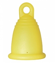 Kup Kubeczek menstruacyjny z pętelką, rozmiar XL, żółty - MeLuna Soft Menstrual Cup Ring