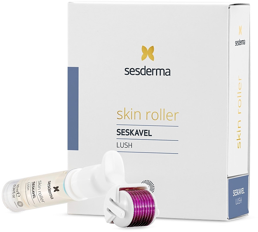 PRZECENA! Wałek do twarzy Odnawiający warstwę naskórka - SeSDerma Laboratories Seskavel Skin Roller Lush * — Zdjęcie N1