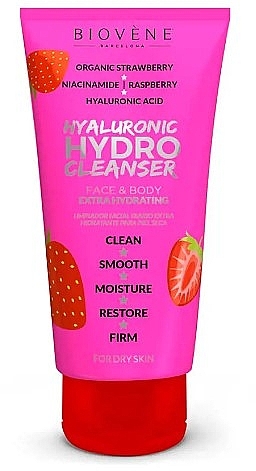 Żel do mycia twarzy i ciała - Biovene Face & Body Extra Hydrating Hyaluronic Hydro Cleanser — Zdjęcie N1