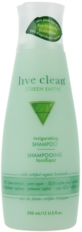 Tonizujący szampon do włosów - Live Clean Green Earth Invigorating Shampoo