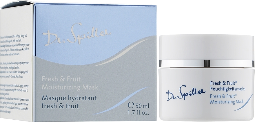 Nawilżająca maseczka do twarzy - Dr. Spiller Fresh & Fruit Moisturizing Mask — Zdjęcie N2