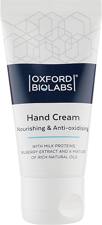 Krem do rąk - Oxford Biolabs Nourishing & Anti-oxidising Hand Cream — Zdjęcie N1
