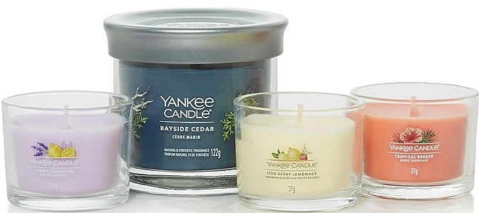 PRZECENA! Zestaw - Yankee Candle Signature (cand/3x37g + cand/122g) * — Zdjęcie N2