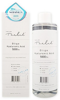 PRZECENA! Nawilżający, rewitalizujący tonik do twarzy - The Lab Oligo Hyaluronic Acid 5000 Toner * — Zdjęcie N3