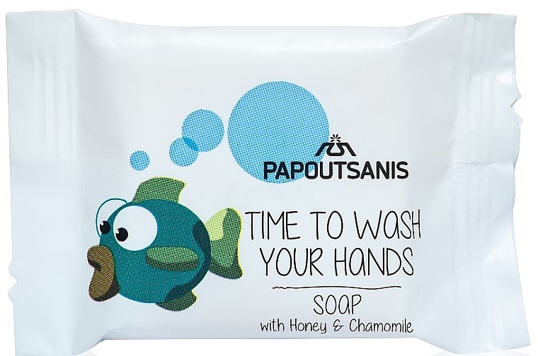 Mydło dla dzieci z miodem i rumiankiem - Papoutsanis Kids Time To Wash Your Hands Soap With Honey & Chamomile — Zdjęcie N1