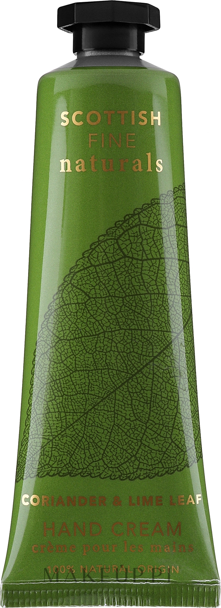 Krem do rąk z kolendrą i liśćmi limonki - Scottish Fine Soaps Naturals Coriander & Lime Leaf Hand Cream Tuba — Zdjęcie 30 ml