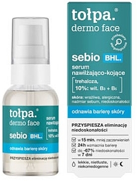 Serum nawilżająco-kojące do twarzy - Tolpa Dermo Face Sebio BHL — Zdjęcie N1
