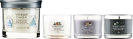 Zestaw - Yankee Candle Snow Globe Wonderland 3 Votives & 1 Tumbler Candle (candle/3x37g + candle/121g) — Zdjęcie N2