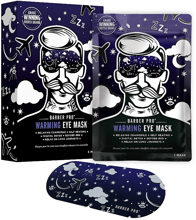 Maska na okolice oczu - BarberPro Warming Eye Mask — Zdjęcie N2