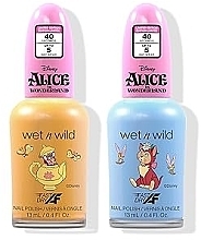 Zestaw lakierów do paznokci - Wet N Wild Alice in Wonderland in A World Of My Own 2-Piece Nail Polish Set (nail/polish/2x13ml) — Zdjęcie N1