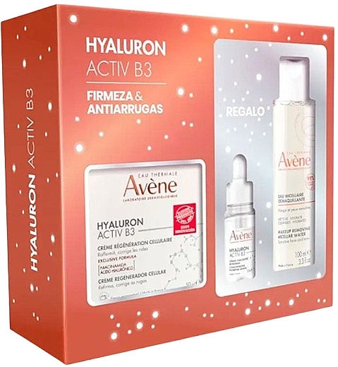 Zestaw - Avene Hyaluron Activ B3 (cr/50ml + m/water/100ml + serum/10ml) — Zdjęcie N1